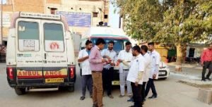 कौशाम्बी24अक्टूबर23*108 एम्बुलेंस कर्मचारियों ने मनाया विजय दशमी पर्व*