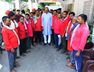 लखनऊ26अक्टूबर23*नेशनल फेडरेशन ऑफ रेलवे पोर्टर,वेंडरों ने की मुलाकात