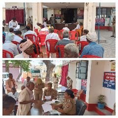 चित्रकूट28अक्टूबर23*क्षेत्राधिकारी ने थाना पहाड़ी में सुनी फरियादियों की शिकायतें,निस्तारण हेतु सम्बन्धित को दिये निर्देश*