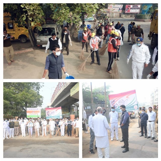 मथुरा 20 नवम्बर 2023* सीआईएसएफ के जवानों ने किया मिशन लाइफ कार्यक्रम के अंतर्गत किया श्रमदान* मथुरा 20 नवम्बर 2023* सीआईएसएफ के जवानों ने किया मिशन लाइफ कार्यक्रम के अंतर्गत किया श्रमदान*