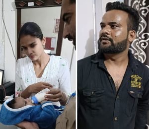 पंजाब02नवम्बर23*करवाचौथ वाले दिन पत्नी से मिलने आया पति 2 महीने का बच्चा लेकर हुआ फरार, अबोहर पुलिस ने किया काबू