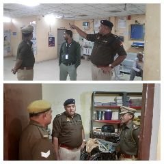 कानपुर06नवम्बर23*बिल्हौर। अरौल में डीसीपी वेस्ट विजय ढुल ने थाने के साथ बैंक का निरीक्षण किया