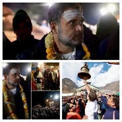 केदारनाथ06नवम्बर23*सांसद राहुल गांधी तीन दिन के केदारनाथ प्रवास पर