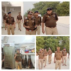 कानपुर09नवम्बर23*पुलिस आयुक्त डॉ.आर.के.स्वर्णकार द्वारा थाना चौबेपुर का औचक निरीक्षण किया गया