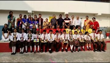 भागलपुर09नवम्बर23*एसकेपी विद्या विहार मंदरोजा भागलपुर में रंगोली प्रतियोगिता का आयोजन हुआ