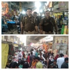 कौशाम्बी12नवम्बर23*मनौरी बाजार में दीपावली खरीददारी करने वाले लोगो की लगी रही भीड़*