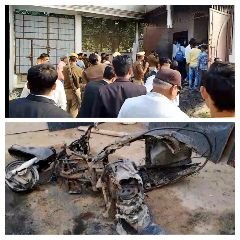 कौशाम्बी17नवम्बर23*घर में अकेले मौजूद सीओ मिश्र की जलकर मौत*