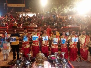 वाराणसी19नवम्बर23*वर्ल्ड कप फाइनल में विजय की कामना को लेकर हुई विशेष गंगा आरती*