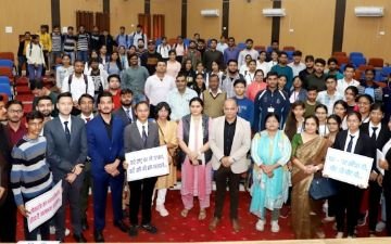 कानपुर नगर23नवम्बर23*मतदाता जागरूकता कार्यक्रम का आयोजन बिजनेस मैनेजमेंट विभाग के ऑडिटोरियम में आयोजित किया गया l