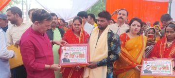 कौशाम्बी24नवम्बर23*सामूहिक विवाह कार्यक्रम में विवाह के बन्धन में बधें 624 जोडे़*