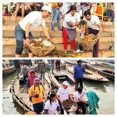 वाराणसी26नवम्बर23*काशीवासियों से गंगा किनारे गंदगी न करने की अपील