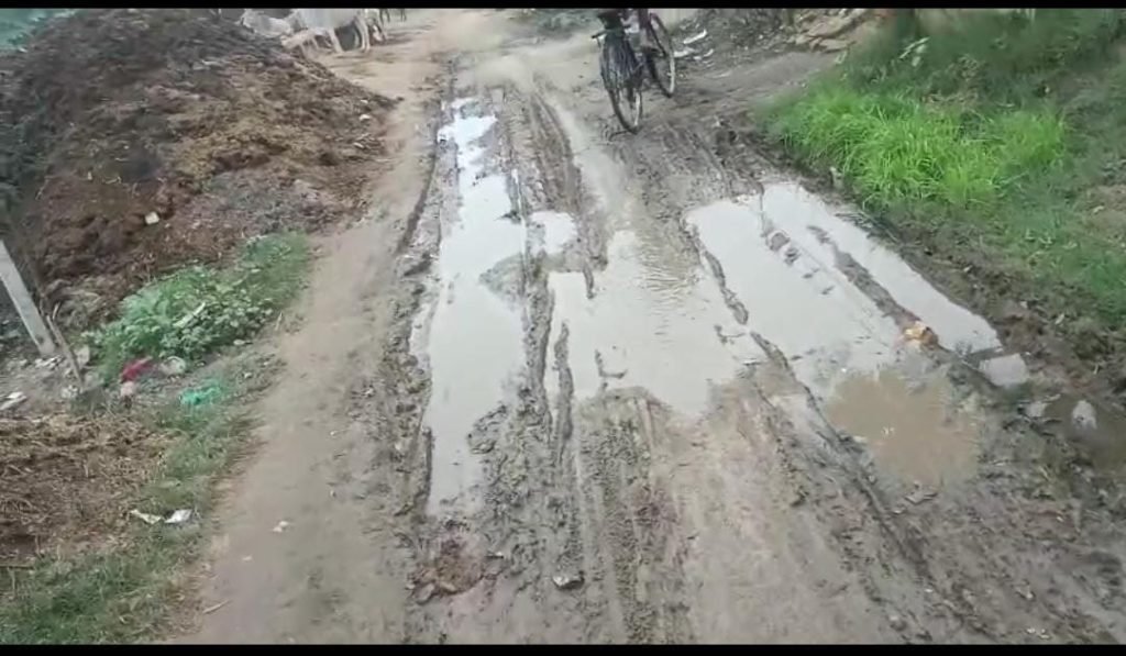 कौशाम्बी29दिसम्बर23*दलदल के रास्ते से आने जाने को मजबूर हुए ग्रामीण* कौशाम्बी29दिसम्बर23*दलदल के रास्ते से आने जाने को मजबूर हुए ग्रामीण*