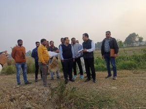 वाराणसी13दिसम्बर23*चन्दौली में पीपीपी मॉडल में बन रहे औद्योगिक पार्क का हुआ निरीक्षण*