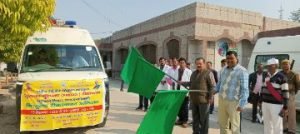 कौशाम्बी15दिसम्बर23*टीकाकरण पशु चिकित्सा सचल वाहनों को हरी झंडी दिखाकर डीएम ने किया रवाना*