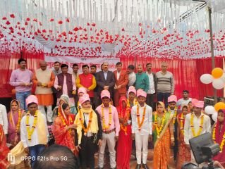 कानपुर15दिसम्बर23*मुख्यमंत्री विवाह सामूहिक योजना अंतर्गत सरसौल ब्लॉक से 40 और भीतरगांव ब्लॉक से 18 जोड़े दाम्पत्य बन्धन में बंधे।