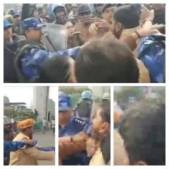 लखनऊ21दिसम्बर23*अवैध क़ब्ज़े के ध्वस्तीकरण की कार्रवाई पर पुलिस और स्थानीय लोगों में झड़प,बीजेपी महानगर मंत्री पिटे।