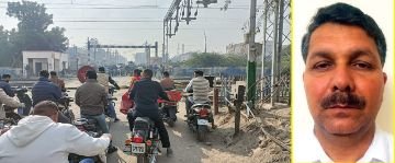 पंजाब22दिसम्बर23*श्रीगंगानगर रोड फाटक पर कब बनेगा पुल, लोग परेशान