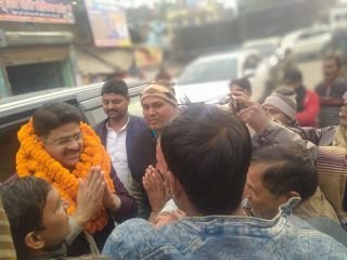 कौशाम्बी22दिसम्बर23*भारत समाचार के एडिटर इन चीफ बृजेश मिश्र का जिले में हुआ भव्य स्वागत*