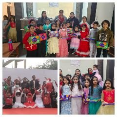 मथुरा23दिसम्बर23*पुलिस मॉडर्न सीनियर सेकेंडरी स्कूल में मनाया गया क्रिसमस दिवस समारोह***