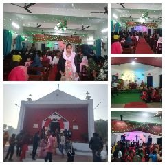 मथुरा25दिसम्बर23*सेंट्रल मेथोडिस्ट चर्च में धूमधाम से मनाया गया क्रिसमस डे,