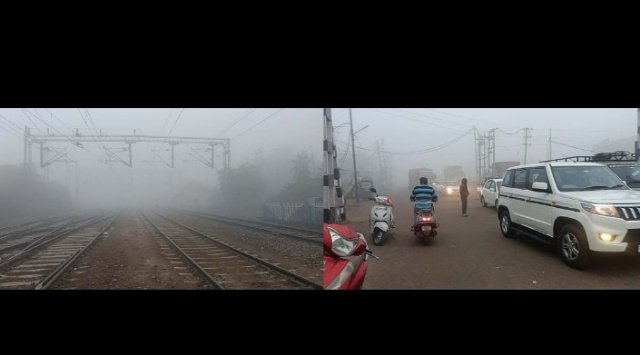 पंजाब 18 जनवरी 2024* धुंध के कारण जनजीवन प्रभावित, ट्रेनें चल रही देरी से