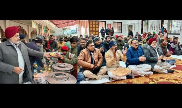 पंजाब 22 जनवरी 2024* श्री राम जी मूर्ति प्राण प्रतिष्ठा के उपलक्ष्य में एडवोकेट हरप्रीत सिंह व अबोहर हल्का प्रभारी अरूण नारंग ने गौशाला में करवाई भजन संध्या