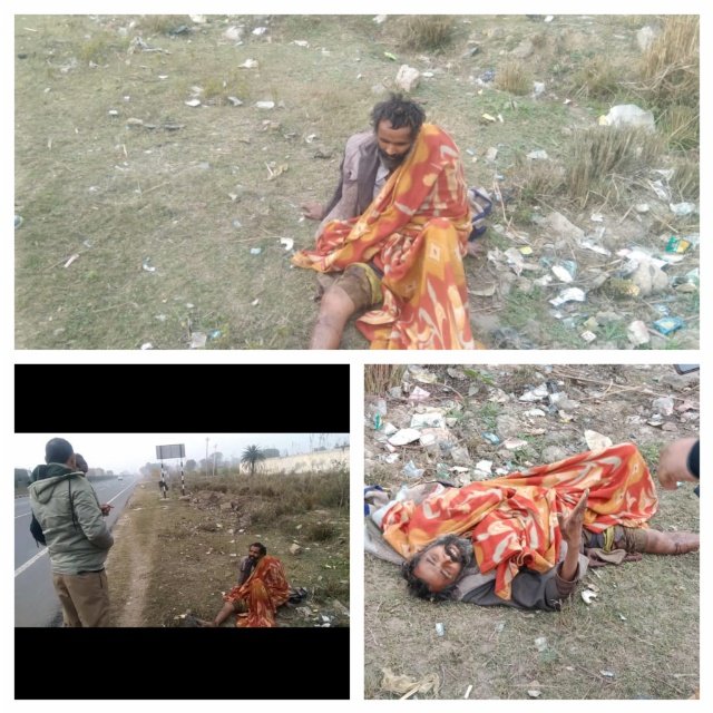 मथुरा 25 जनवरी 2024* को फरह के समीप भीम नगर गाँव के पास एक अज्ञात व्यक्ति अचेत हालत मे पड़ा मिला