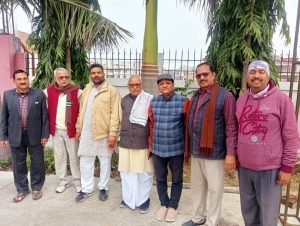 औरैया07जनवरी24*अखिल भारतीय ब्राह्मण एकता परिषद औरैया की मासिक बैठक वैभवी गार्डन दिबियापुर में संपन्न*