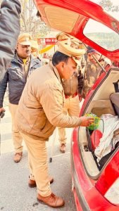 कौशाम्बी21जनवरी24*जनपद में शांति व्यवस्था बनाए रखने हेतु एसपी के निर्देशन में चलाया गया सघन चेकिंग अभियान*