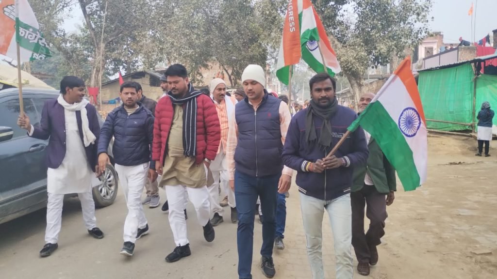 अयोध्या28जनवरी24*कांग्रेसियों ने निकाली प्रादेशिक भारत जोड़ो न्याय यात्रा