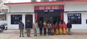 अयोध्या18जनवरी24*रास्ते को लेकर हुए विवाद में चार महिलाओं समेत सात का चालान