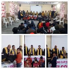 कानपुर नगर21जनवरी24*१०० वनवासी बच्चों को कंबल , भागवत गीता का वितरण किया गया*