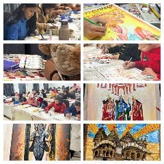 कानपुर नगर21जनवरी24*रामलला की प्राण प्रतिष्ठा मे राम मय हुआ कानपुर