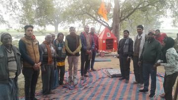 कौशाम्बी22जनवरी24*मूर्ति प्राण प्रतिष्ठा महोत्सव के शुभ अवसर पर दिन भर विविध कार्यक्रमों में शामिल हुआ।