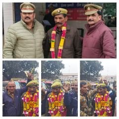 बिजनौर31जनवरी24*होमगार्ड के सेवानिवृत्त होने पर विदाई समारोह का आयोजन किया गया