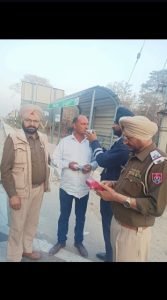 पंजाब 29 फरवरी 2024* -------------------------- शराब पीकर गाडी चलाने वालों की खैर नहीं : ट्रैफिक प्रभारी सुरेन्द्र सिंह