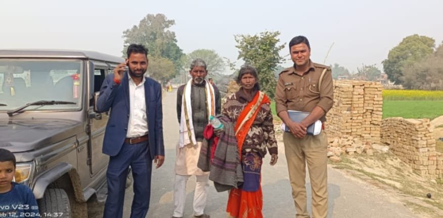 कौशाम्बी12फरवरी24*कौशाम्बी में घूम रही थी हरदोई जनपद से भटक कर आई अर्धविक्षिप्त महिला*