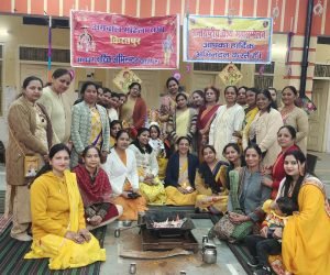 बिजनौर13फरवरी24*हवन पूजन कर मनाया गया बसंत पंचमी का पर्व