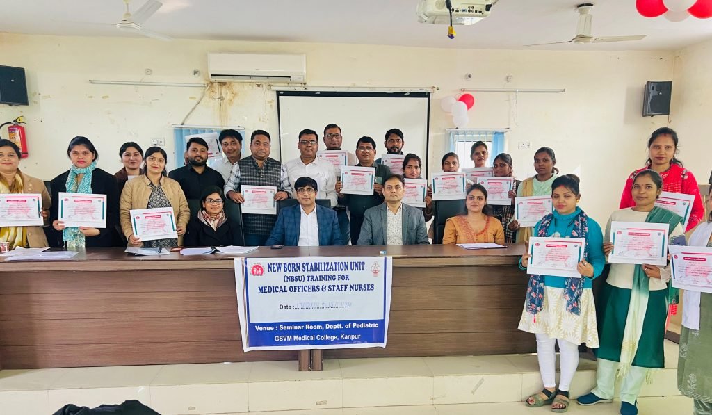 कानपुर15फरवरी24*नवजात को त्वरित चिकित्सा देने में न्यू बॉर्न स्टेबिलाइजेशन यूनिट की महत्वपूर्ण भूमिका