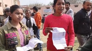 बरेली17फरवरी24*पुलिस भर्ती परीक्षा में सामने आई अव्यवस्था