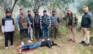 कौशाम्बी05फरवरी24*पुलिस और बदमाशों के बीच हुई मुठभेड़ एक गिरफ्तार*