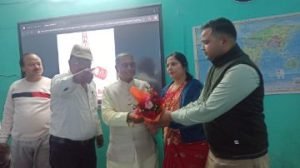 कौशाम्बी08फरवरी24*पूर्व सांसद को माला पहनाकर एवम बुके देकर किया स्वागत*