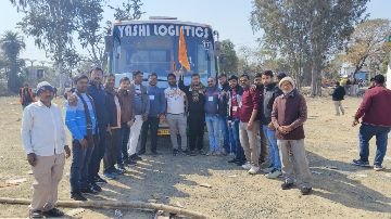 कानपुर नगर10फरवरी24*भगवान श्री राम के जयकारों से हुआ अयोध्या प्रस्थान।