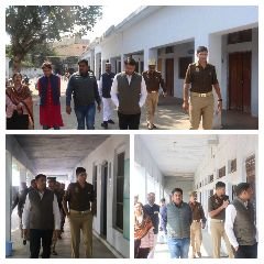 फिरोजाबाद18फरवरी24*डीएम व एसएसपी महोदय ने आरक्षी भर्ती परीक्षा केंद्रों का निरीक्षण किया।