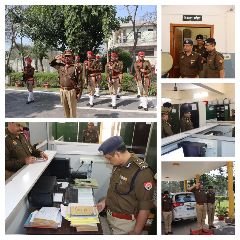 फिरोजाबाद19फरवरी24*पुलिस महानिरीक्षक आगरा द्वारा वार्षिक निरीक्षण के दौरान सलामी ग्रहण की गयी