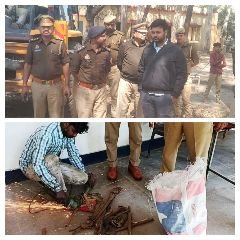 फिरोजाबाद23फरवरी24*26 मुकदमों के आयुध अधिनियम के मालों का विनिष्टीकरण कराया गया ।* फिरोजाबाद23फरवरी24*26 मुकदमों के आयुध अधिनियम के मालों का विनिष्टीकरण कराया गया ।*