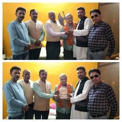 औरैया24फरवरी24*औरैया के पदाधिकारियों ने किया प्रदेश प्रभारी का सम्मान*