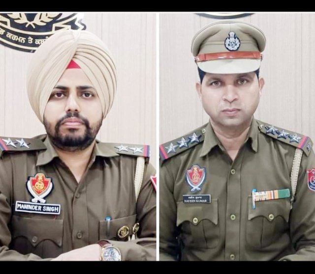 पंजाब 04 मार्च 2024* नगर थाना 2 के प्रभारी नवीन कुमार को बदला, मनिन्द्र सिंह बने नए प्रभारी