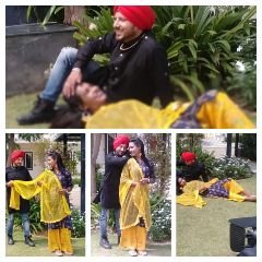 मथुरा02मार्च24*दिल विच तेरी याद सजना" पंजाबी फिल्म का टाइटल सॉन्ग शूट किया गया।