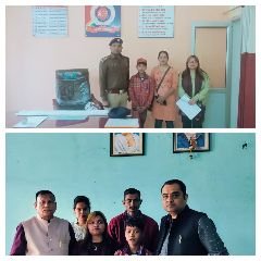 अयोध्या04मार्च24*आरपीएफ के जवान ने ट्रेन में खोया बच्चा पाया, उसके परिजनों से मिलाया परिजनों ने जताया आभार।